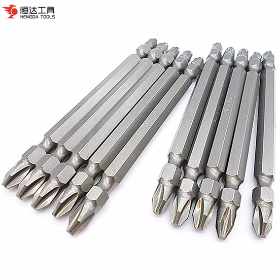 Doppelend-Schraubendreher-Bit-Set pH2, magnetischer Power-Bit, Sechskantschaft, S2